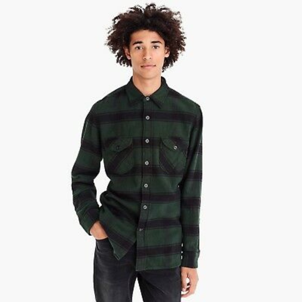 Wallace & Barnes Heavyweight Flannel Shirt
